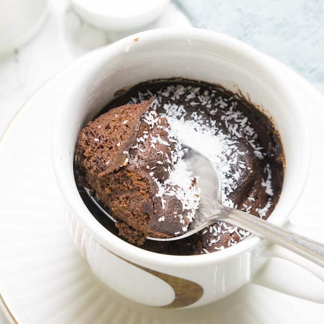 Paleo Chocolate Ginger Molasses Mug Cake