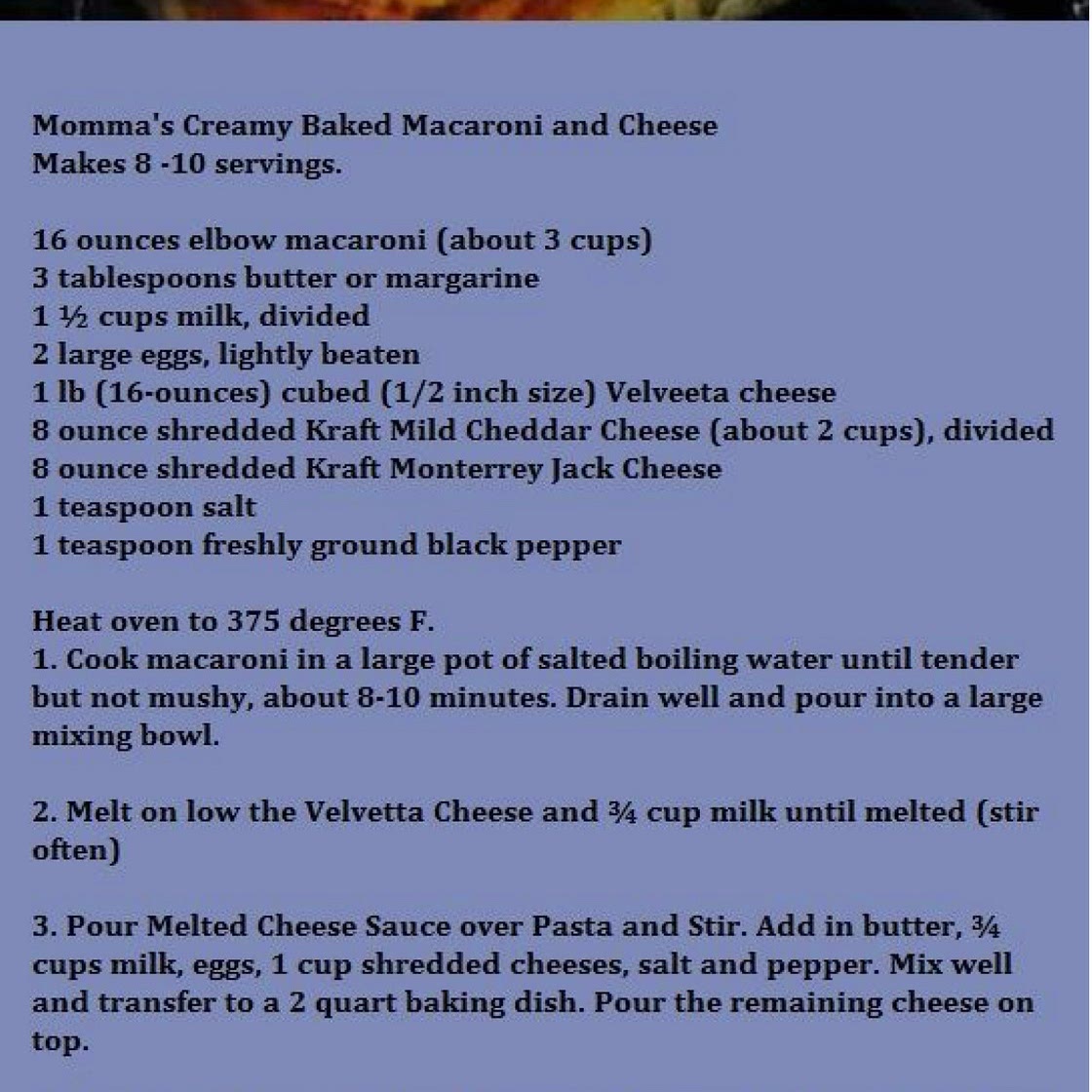 Baked macaroni and cheese