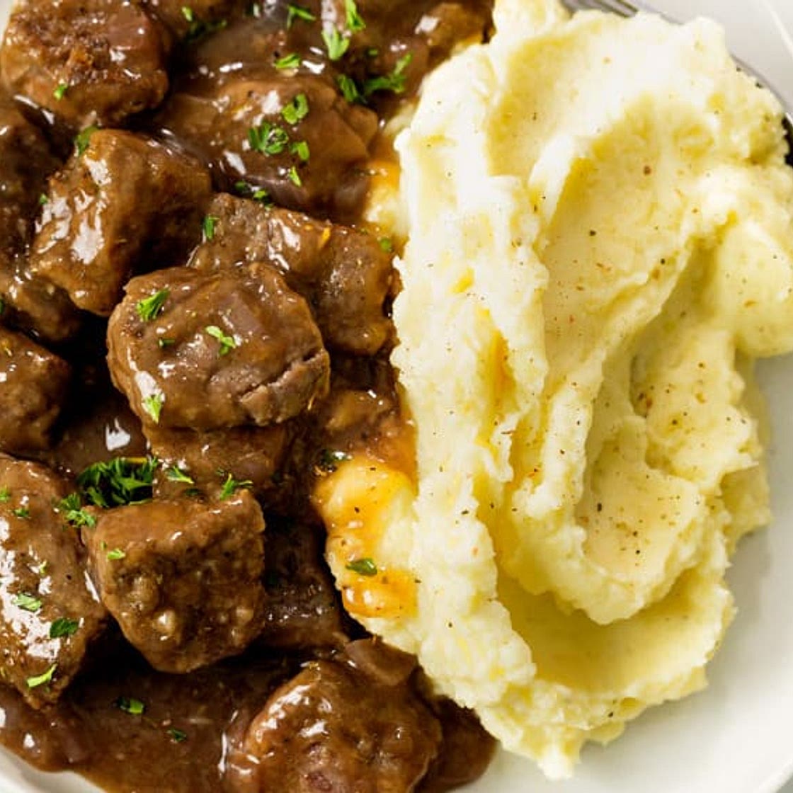 Beef Tips and Gravy