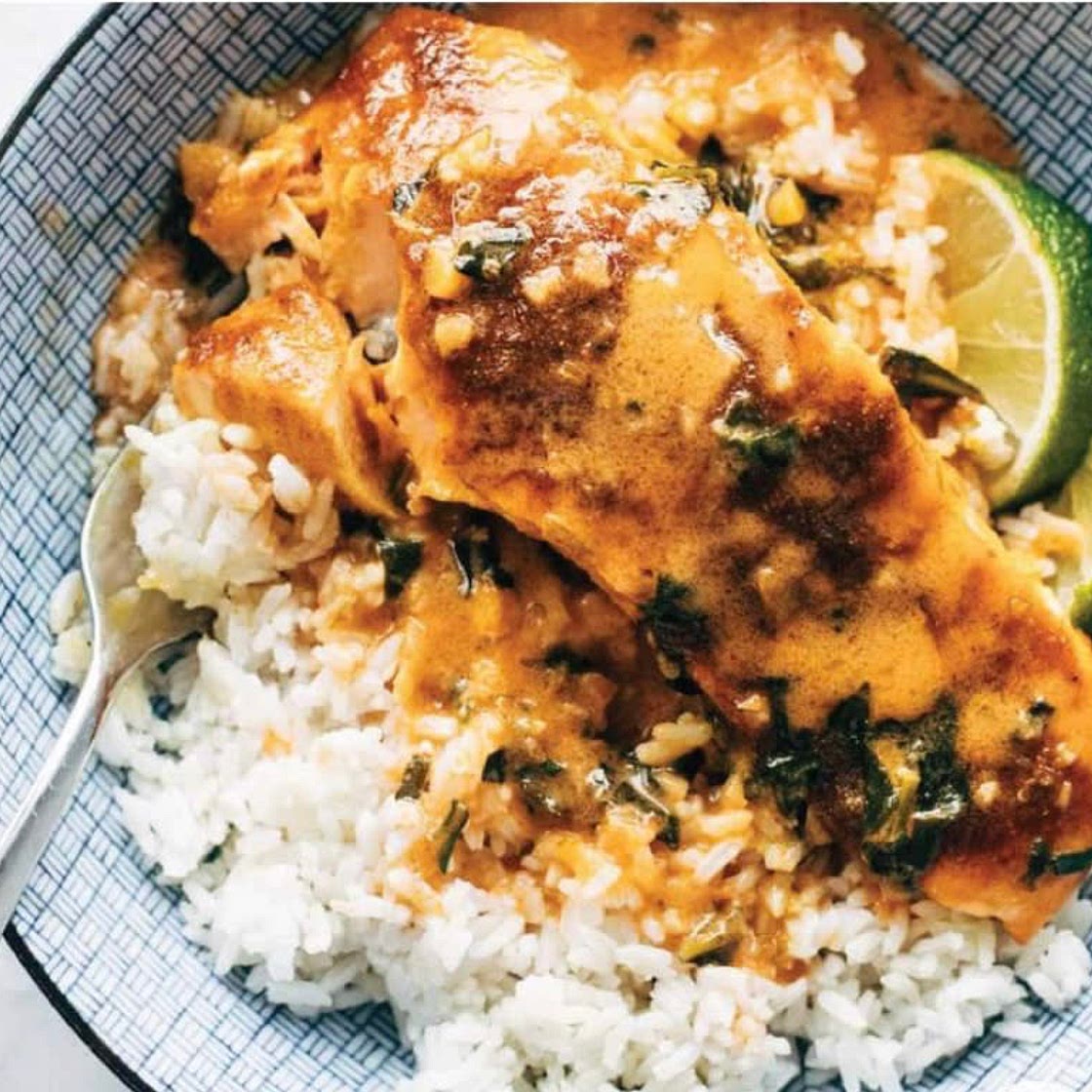 Coconut curry Salmon