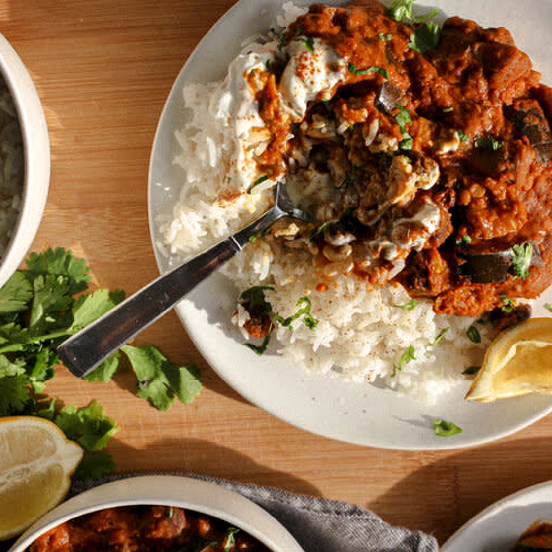 Eggplant Lentil Curry