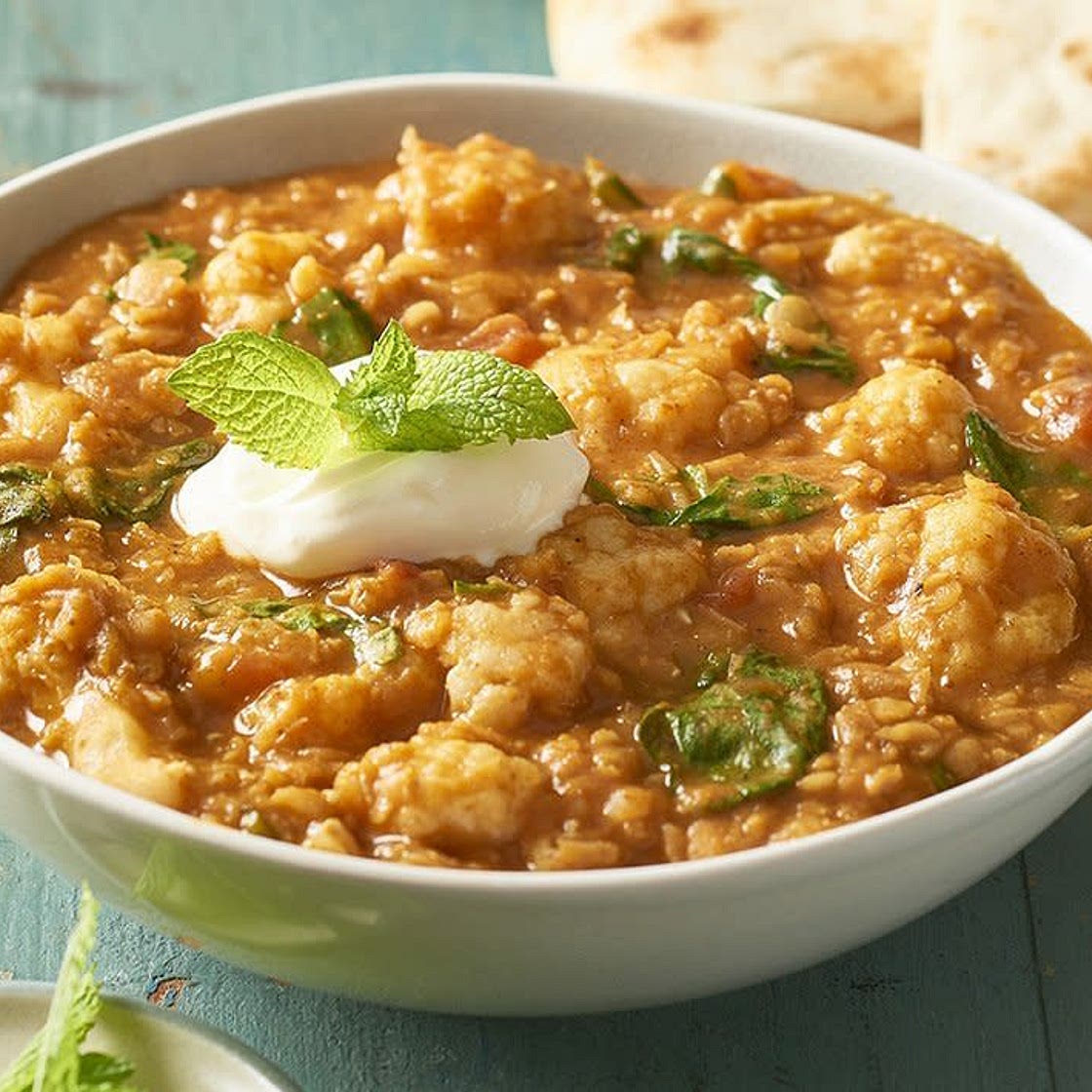 Cauliflower and Red Lentil Dhal