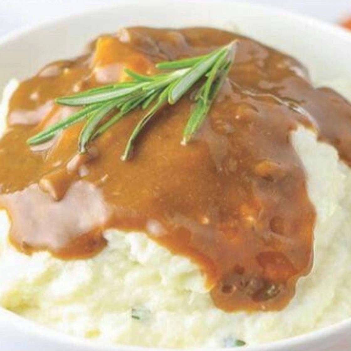 Creamy Mashed Cauliflower and Gravy