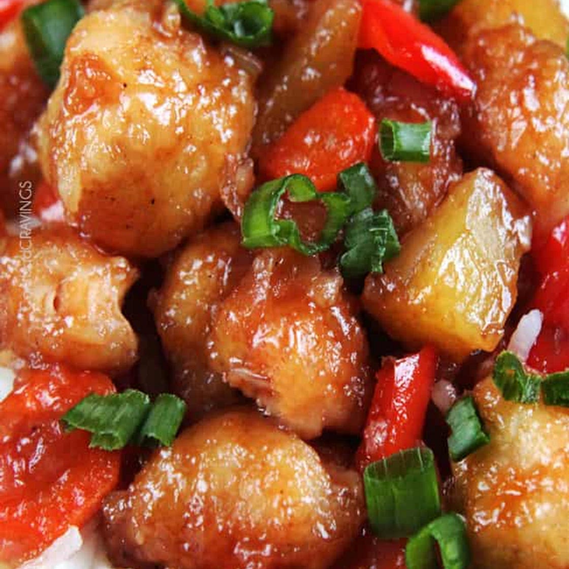 Baked Sweet and Sour Chicken with Pineapple