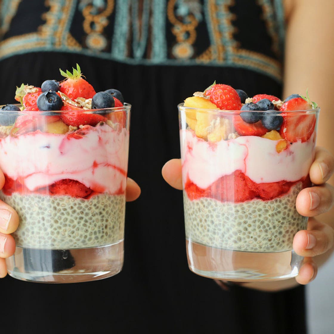 Vanilla Berry Chia Seed Pudding