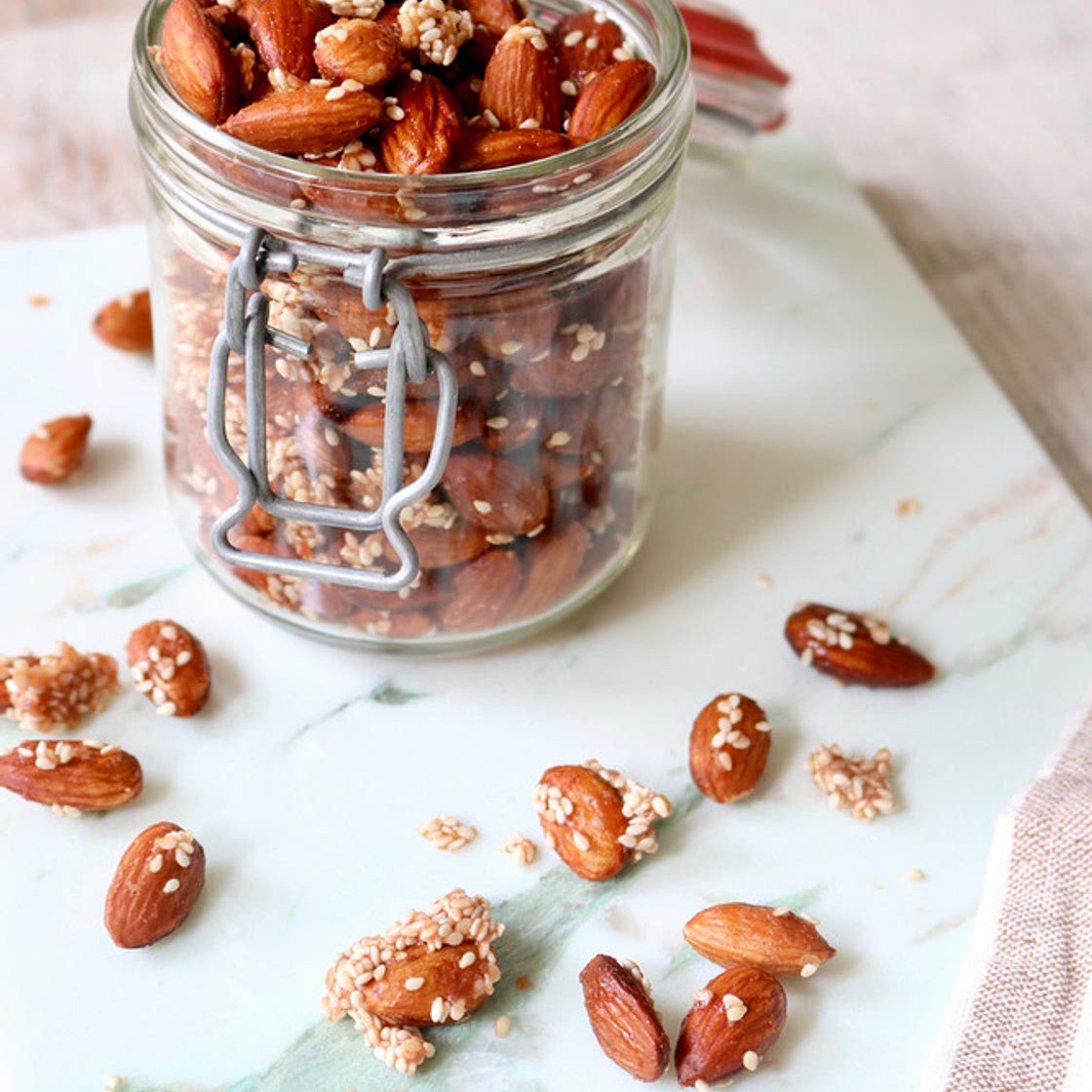 Candied Sesame Almonds