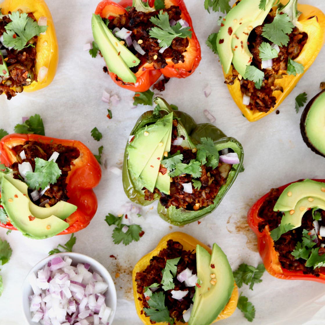 Protein-packed Vegan Stuffed Bell Peppers