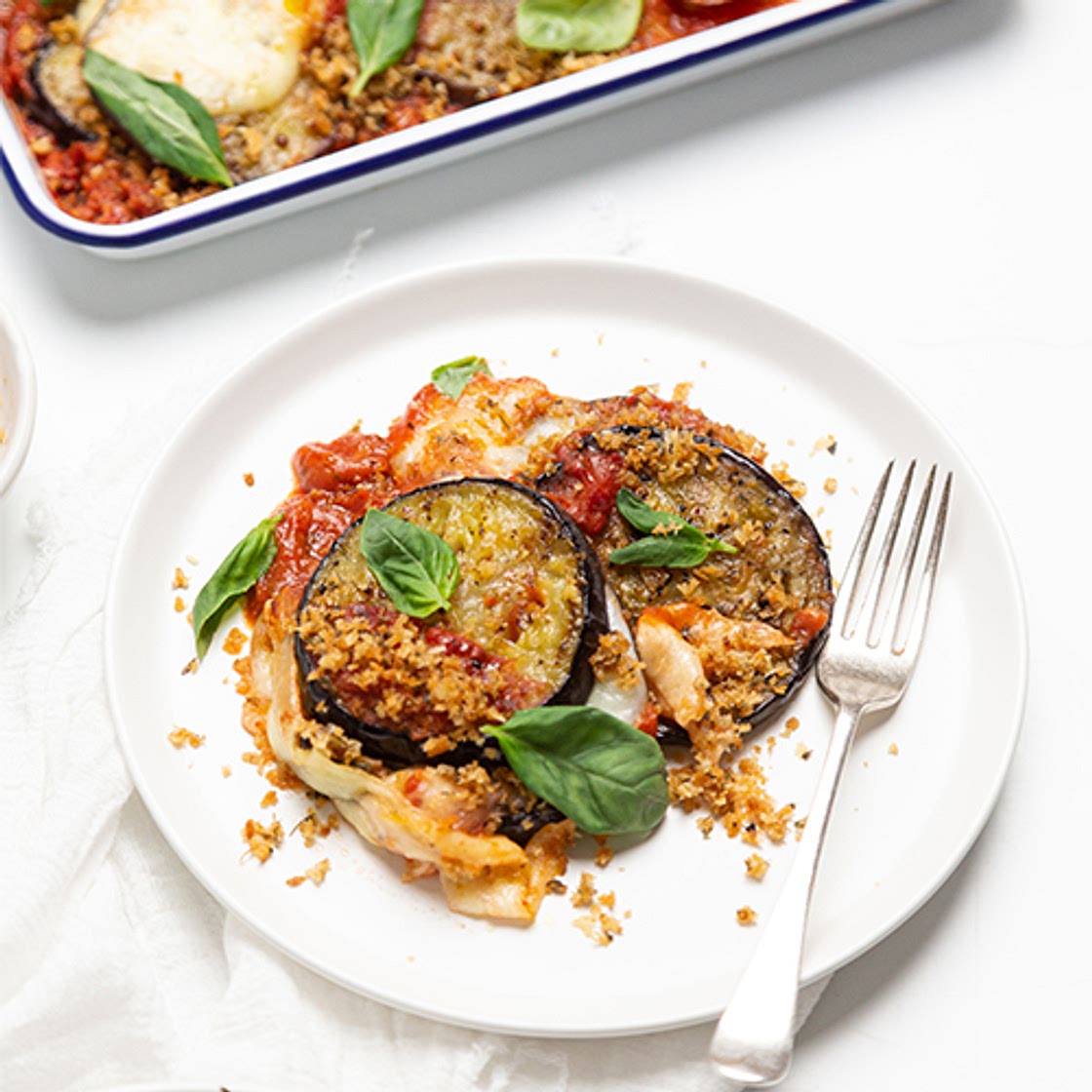 Quick eggplant parmigiana