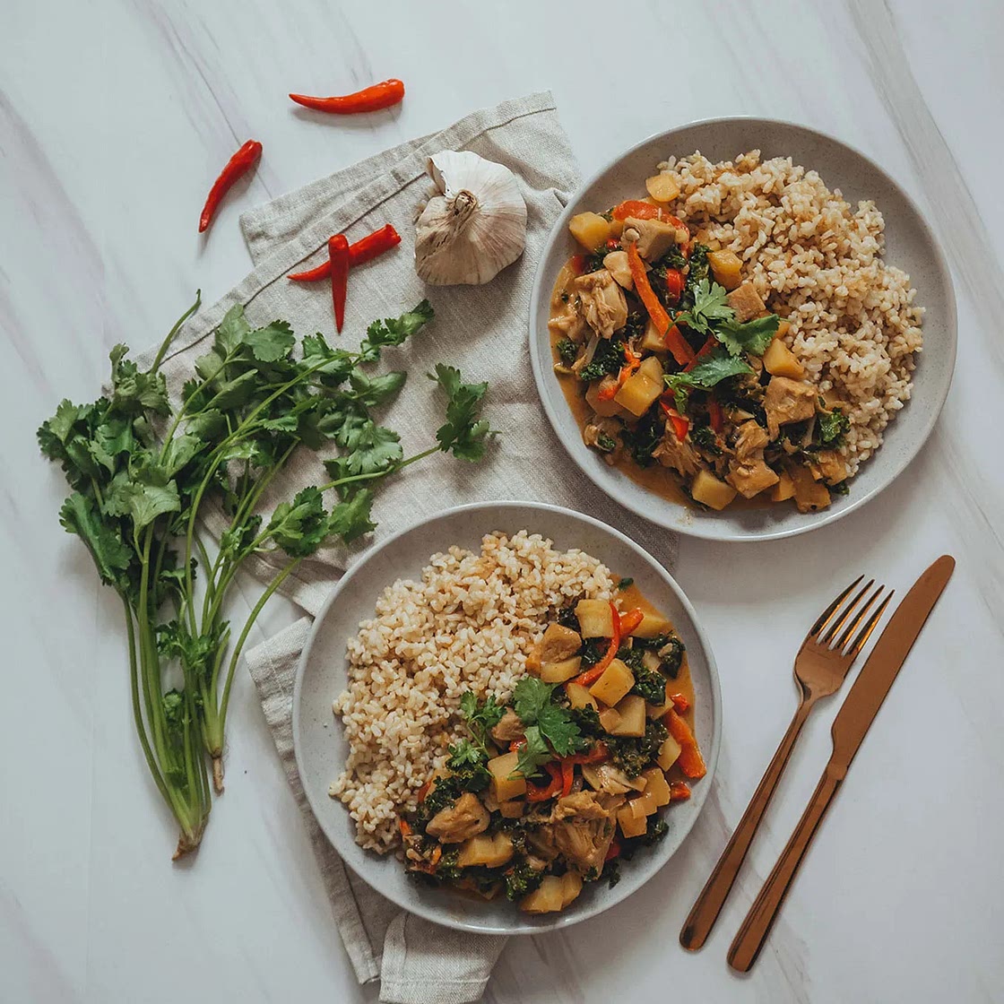 Vegan Chickpea Jackfruit Curry