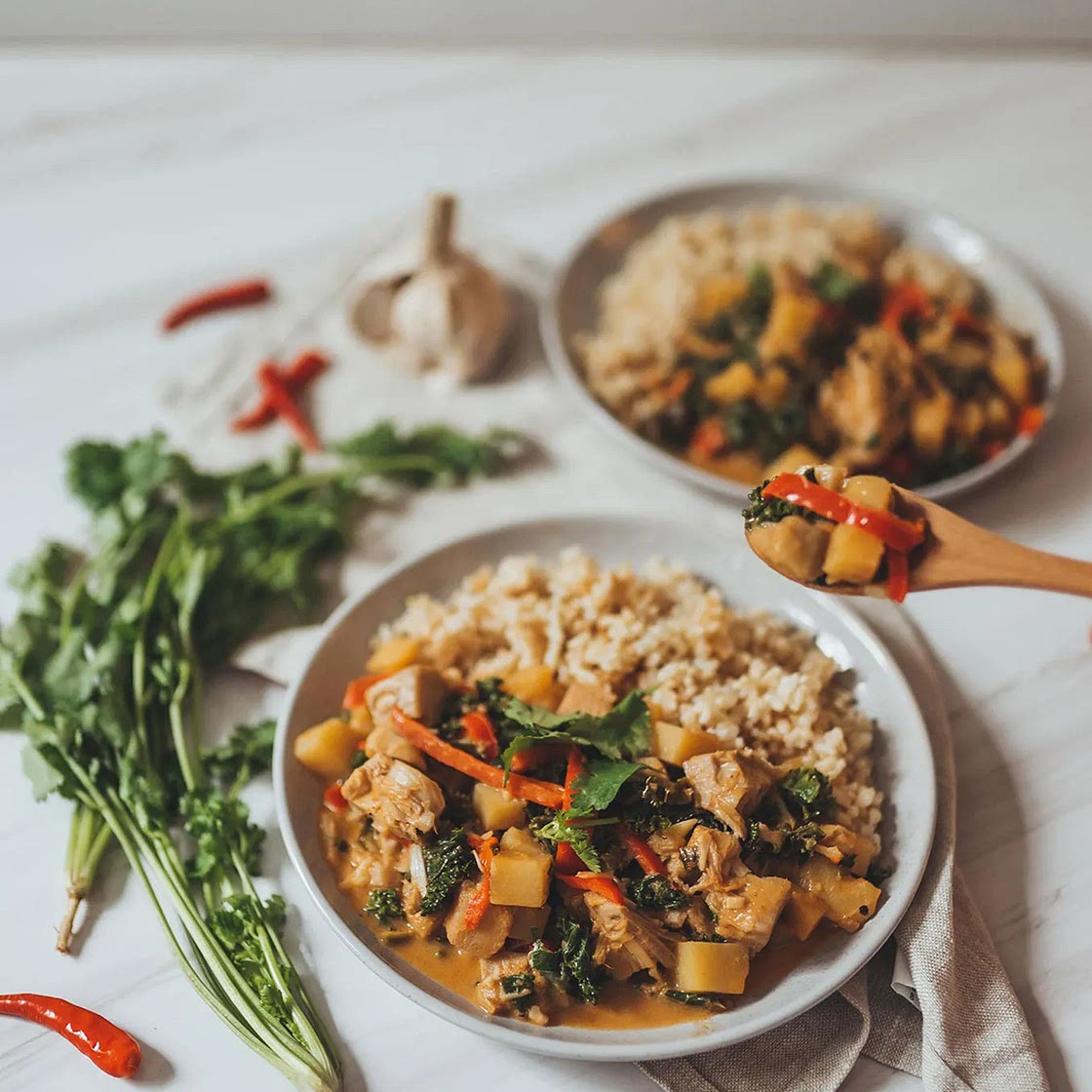 Vegan Chickpea Jackfruit Curry