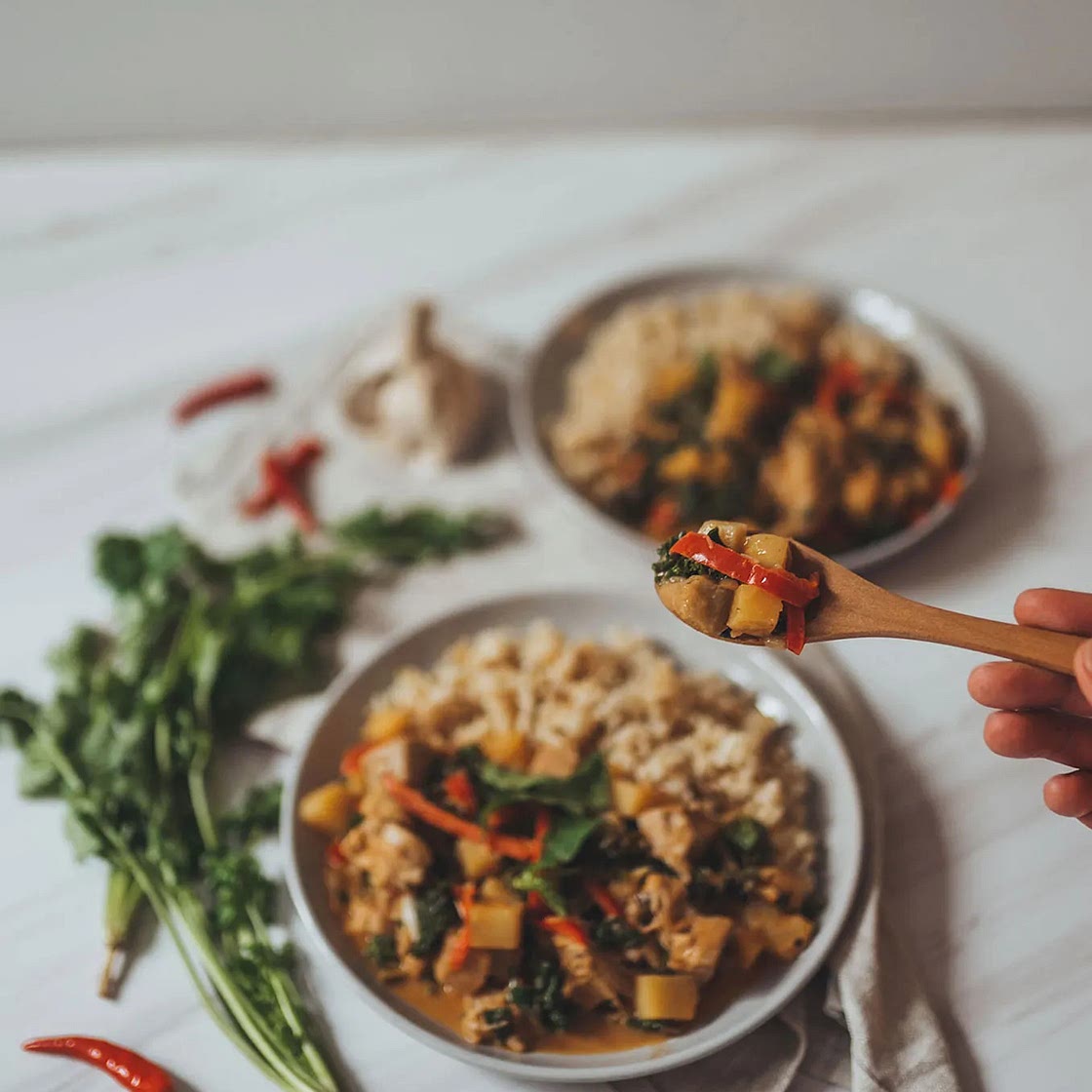 Vegan Chickpea Jackfruit Curry