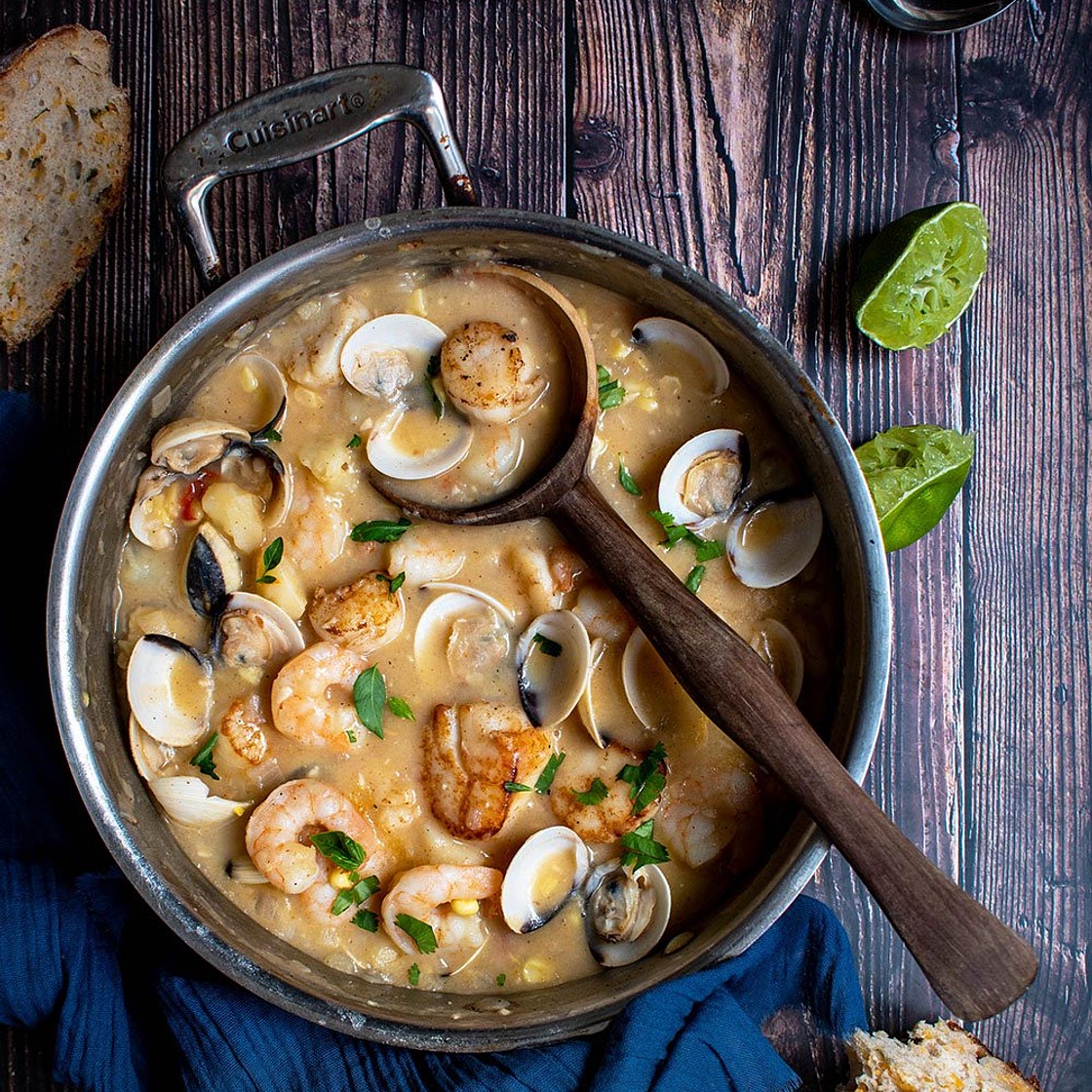 Viet Cajun Seafood Chowder