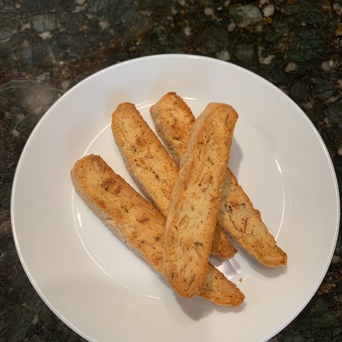 Almond maple biscotti 