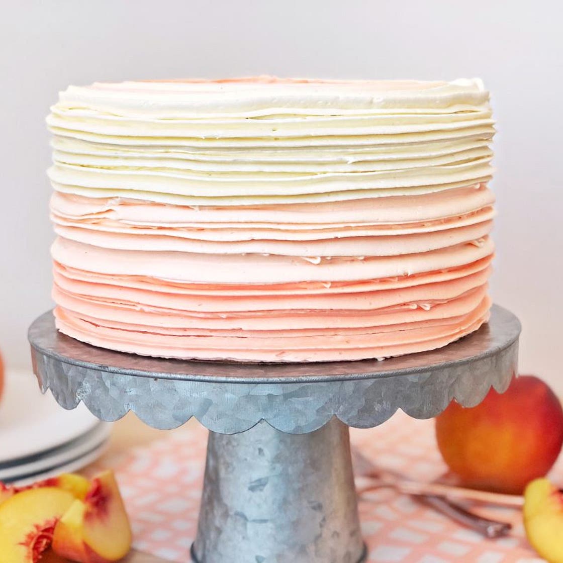 Peaches and Cream Cake