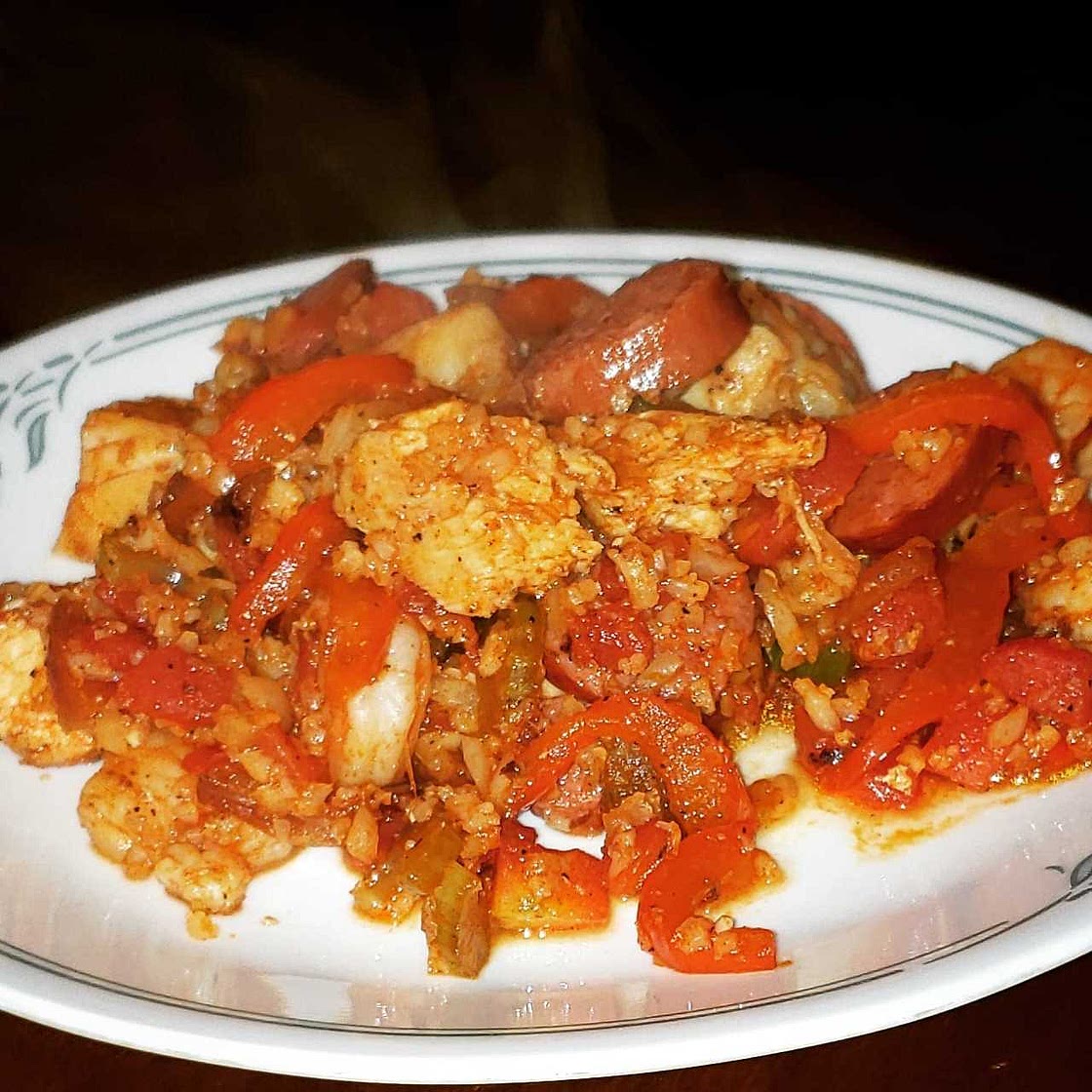 Cast iron Jambalaya (5 points per serving)