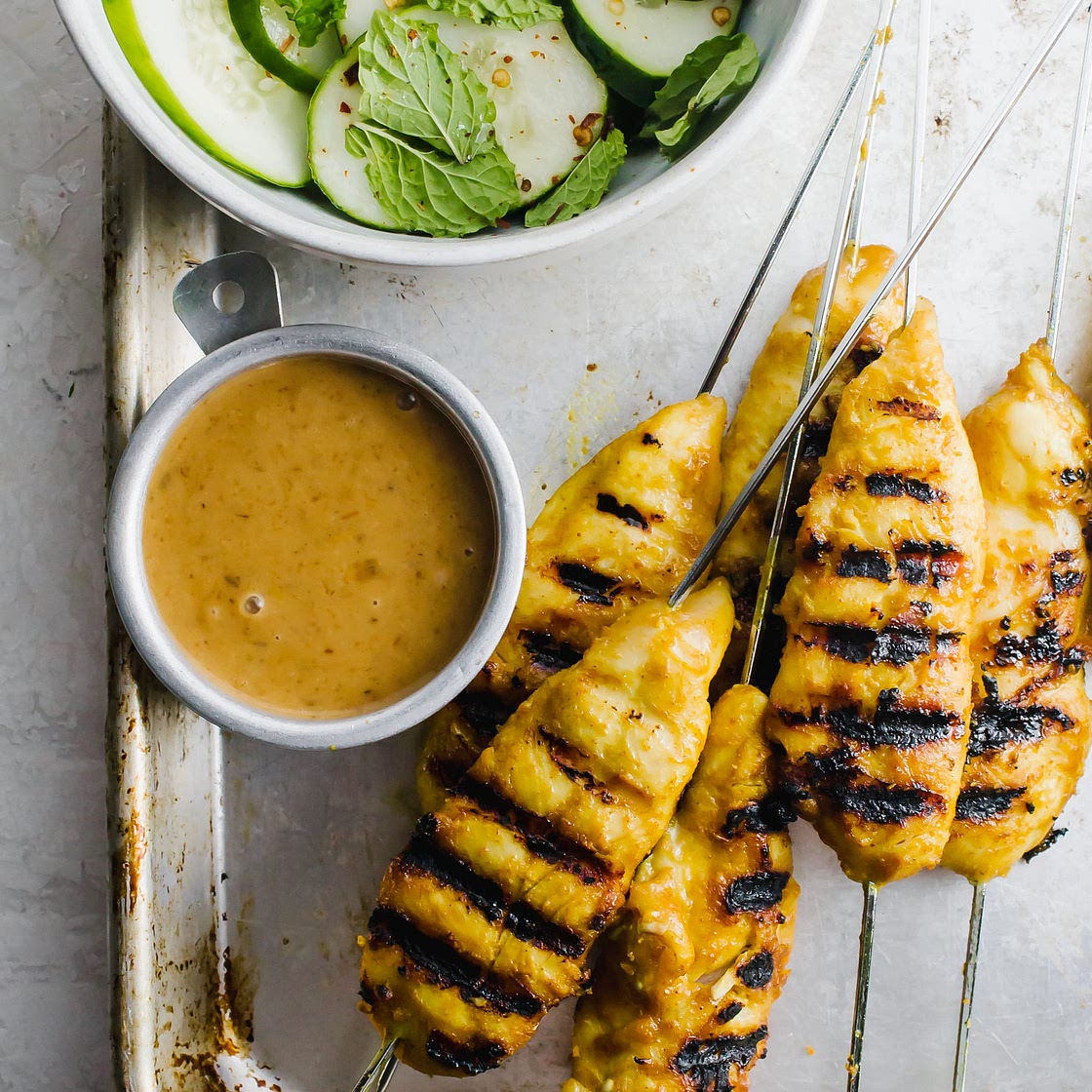 Chicken Satay with Peanut Sauce