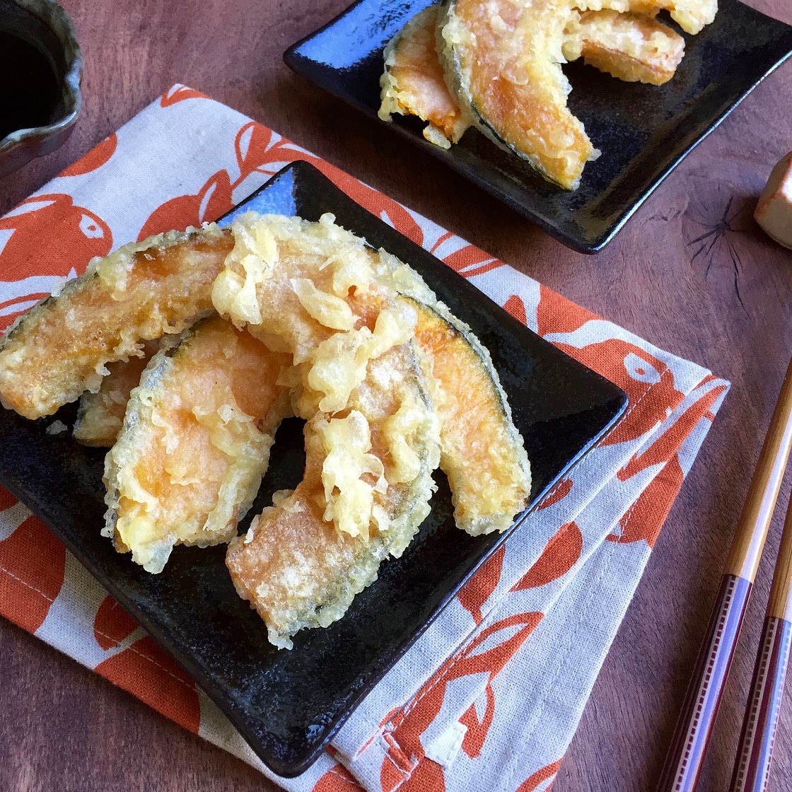 Light and Sweet Kabocha Squash Tempura Appetizer