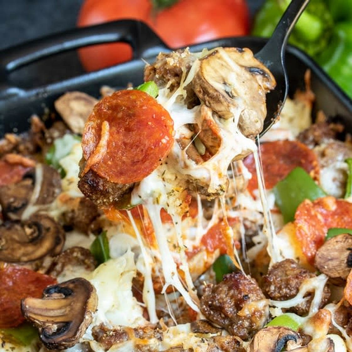 LOW CARB PIZZA CASSEROLE