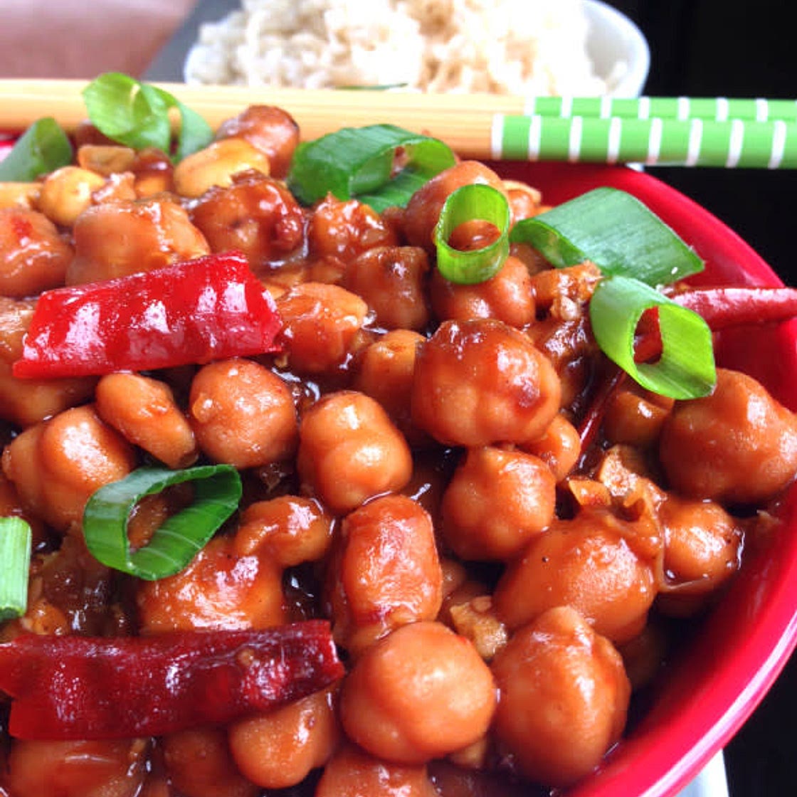 Spicy Vegan Szechuan Chickpeas