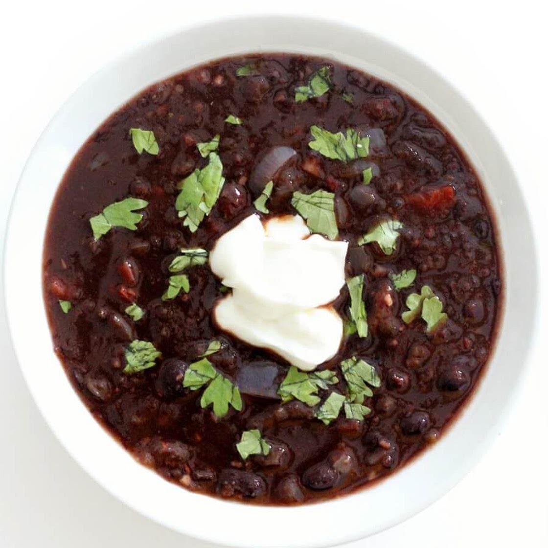 Spicy Chipotle Black Bean Soup (Vegan, Gluten-Free, Allergy-Free)