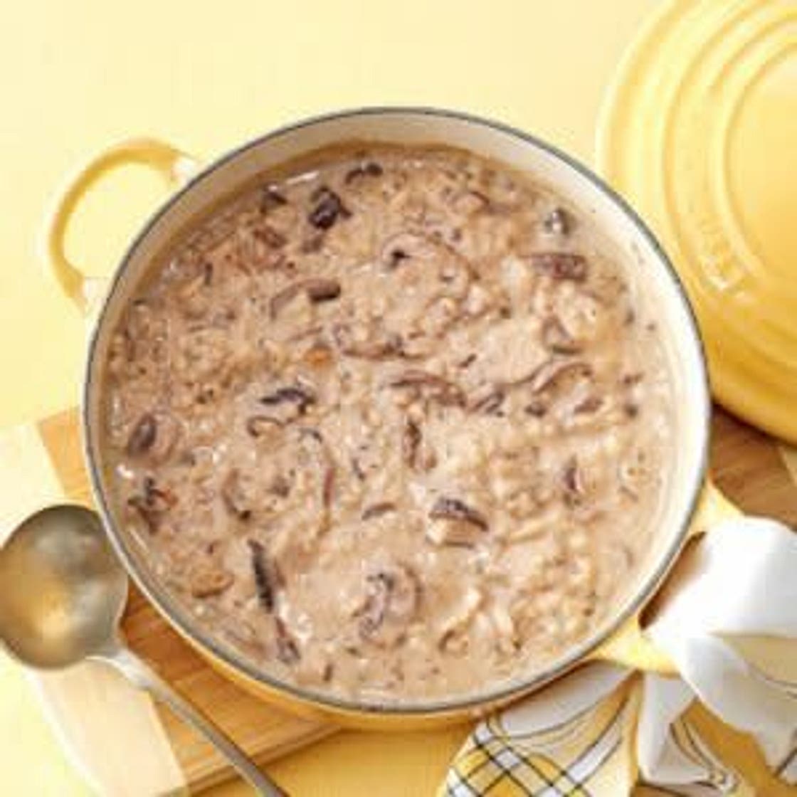 Mushroom and Rice Soup