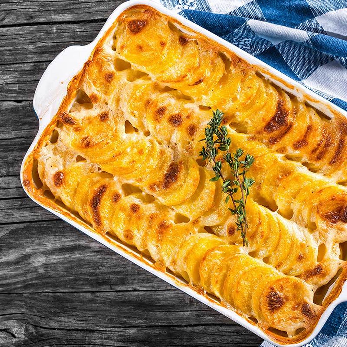 dauphinoise potato bake recipe | Schwartz