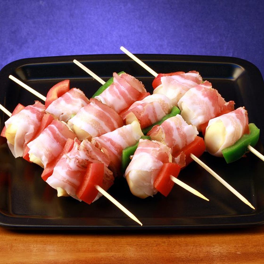 Bacon and Fish Kebabs