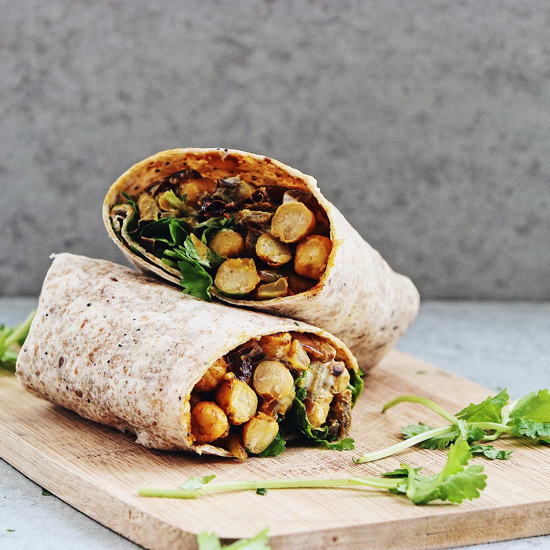 Ultimate Curried Chickpea Wrap — madeleine olivia