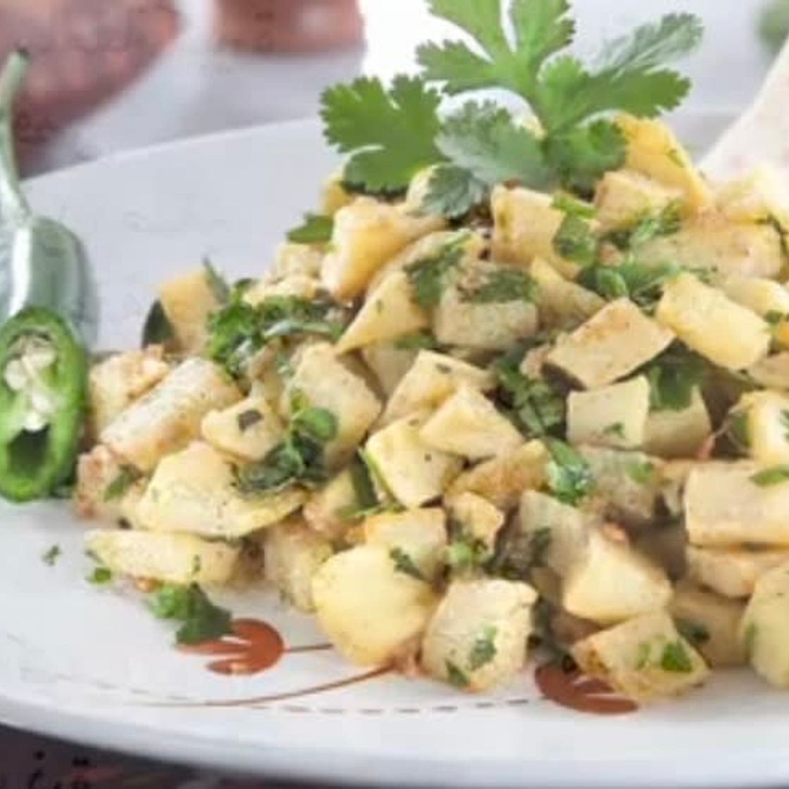 Traditional Lebanese Potato Salad سلطة بطاطا