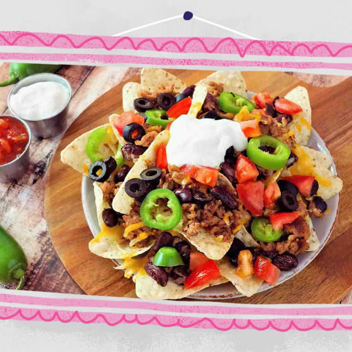 STEP 3/4 Mexican Nachos with Spicy Beef Chilli