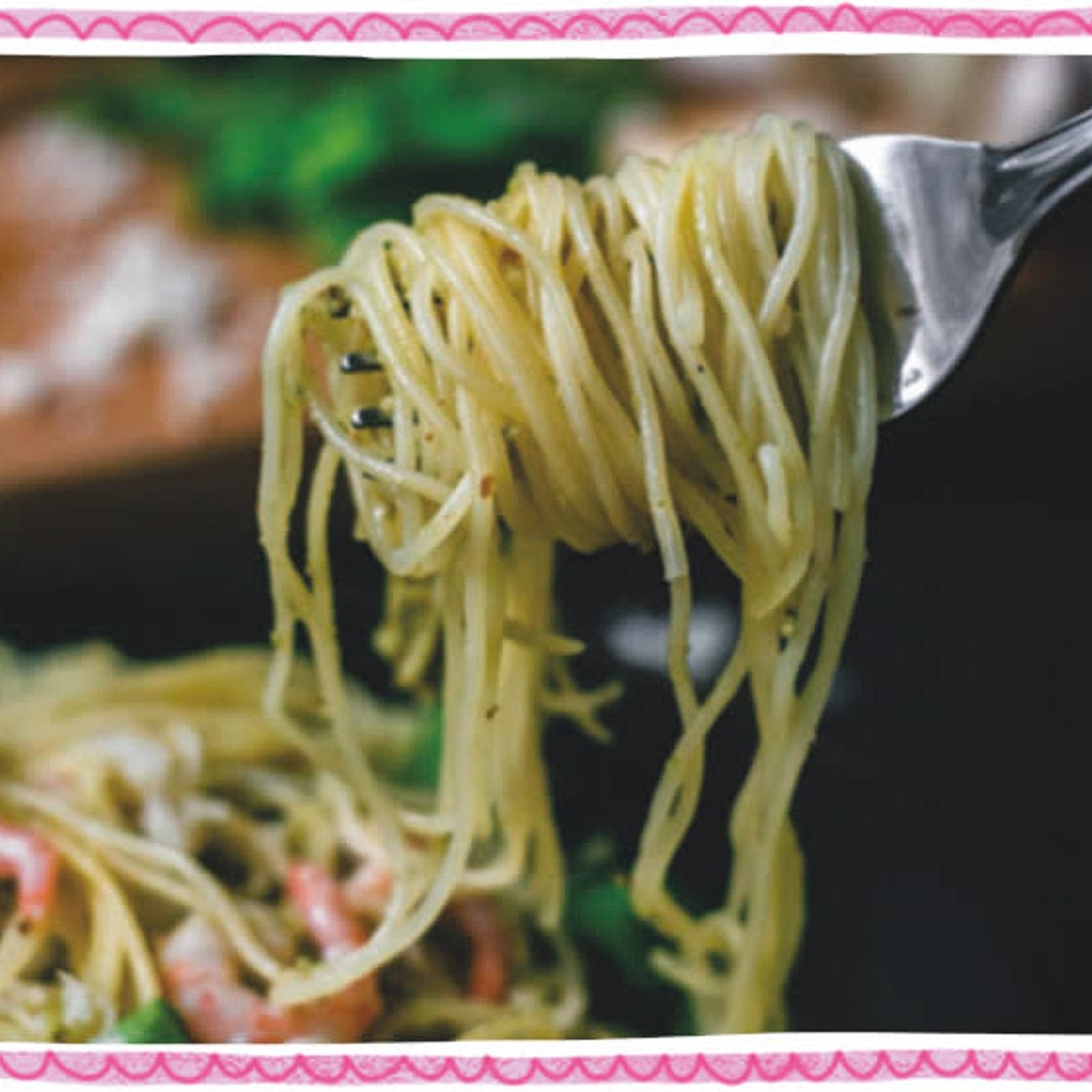 STEP 3/4 Chilli and Prawn Spaghetti
