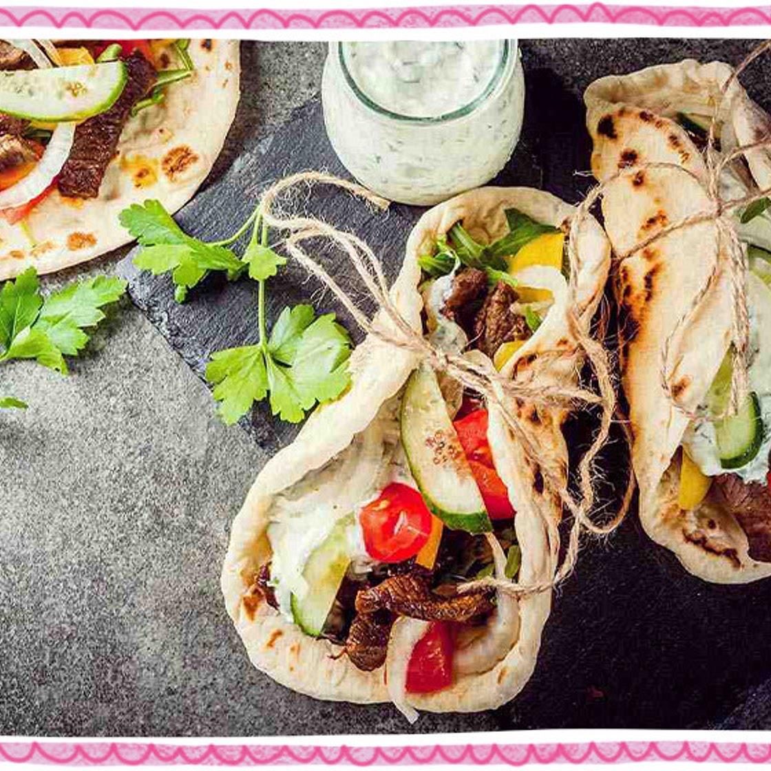 STEP 3/4 Hog Roast Pittas with Apple Sauce and Chutney
