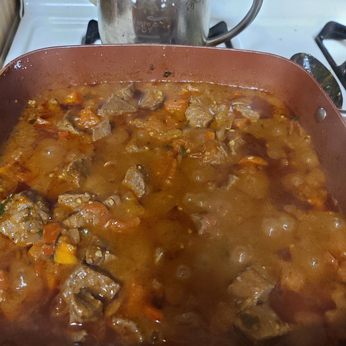 Carne Guisada-Red (from scratch)