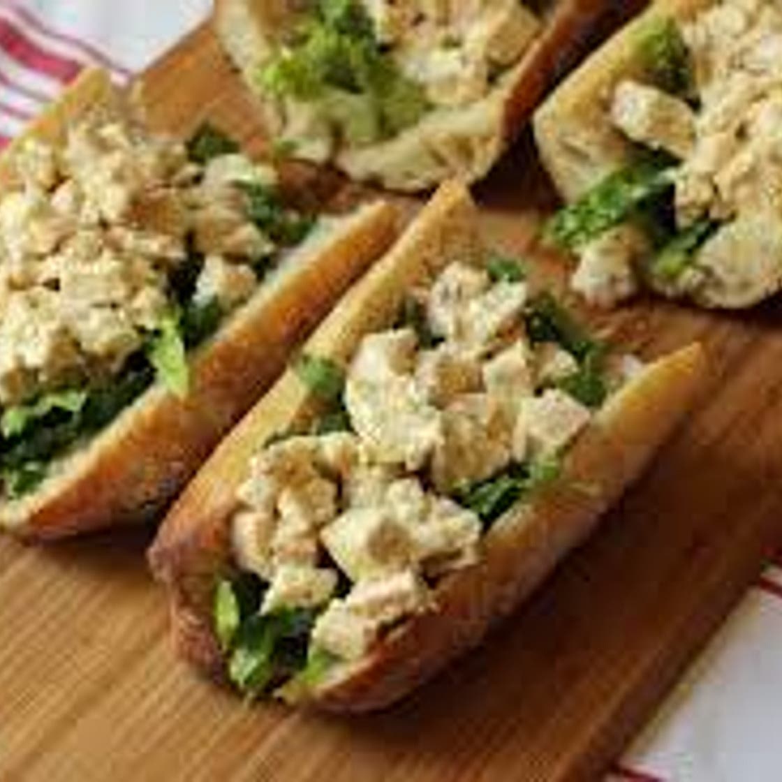 Chicken Caesar Salad Sandwiches