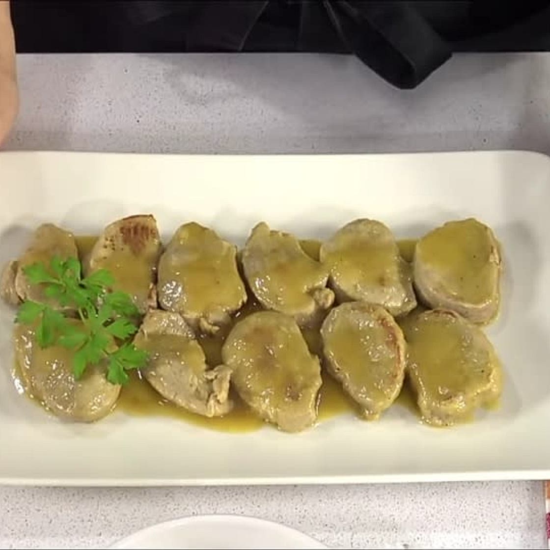 Solomillo de cerdo con salsa