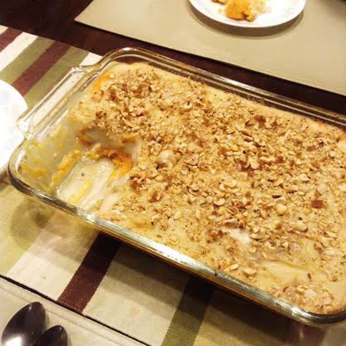 Egyptian Sweet Potato and Bechamel Pudding