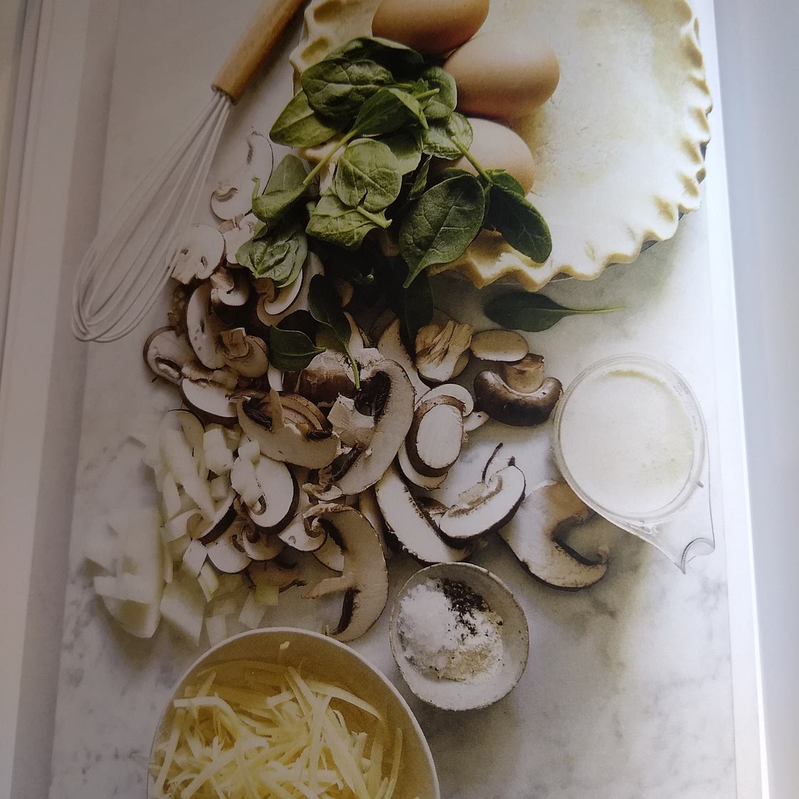 Mushroom, Spinach & Swiss Cheese Quiche