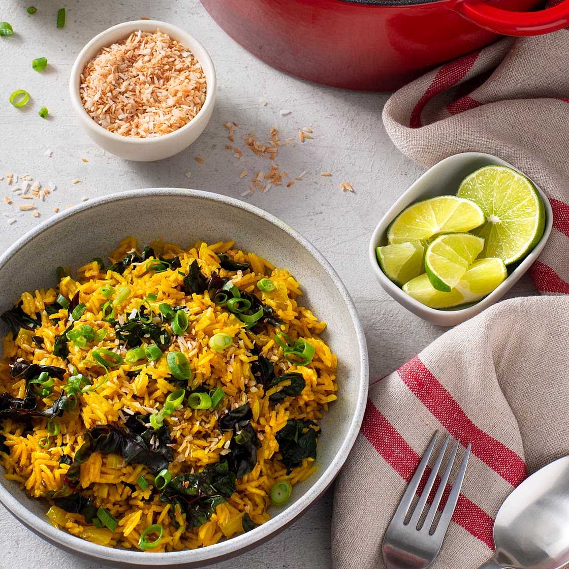 One Pot Turmeric Coconut Rice