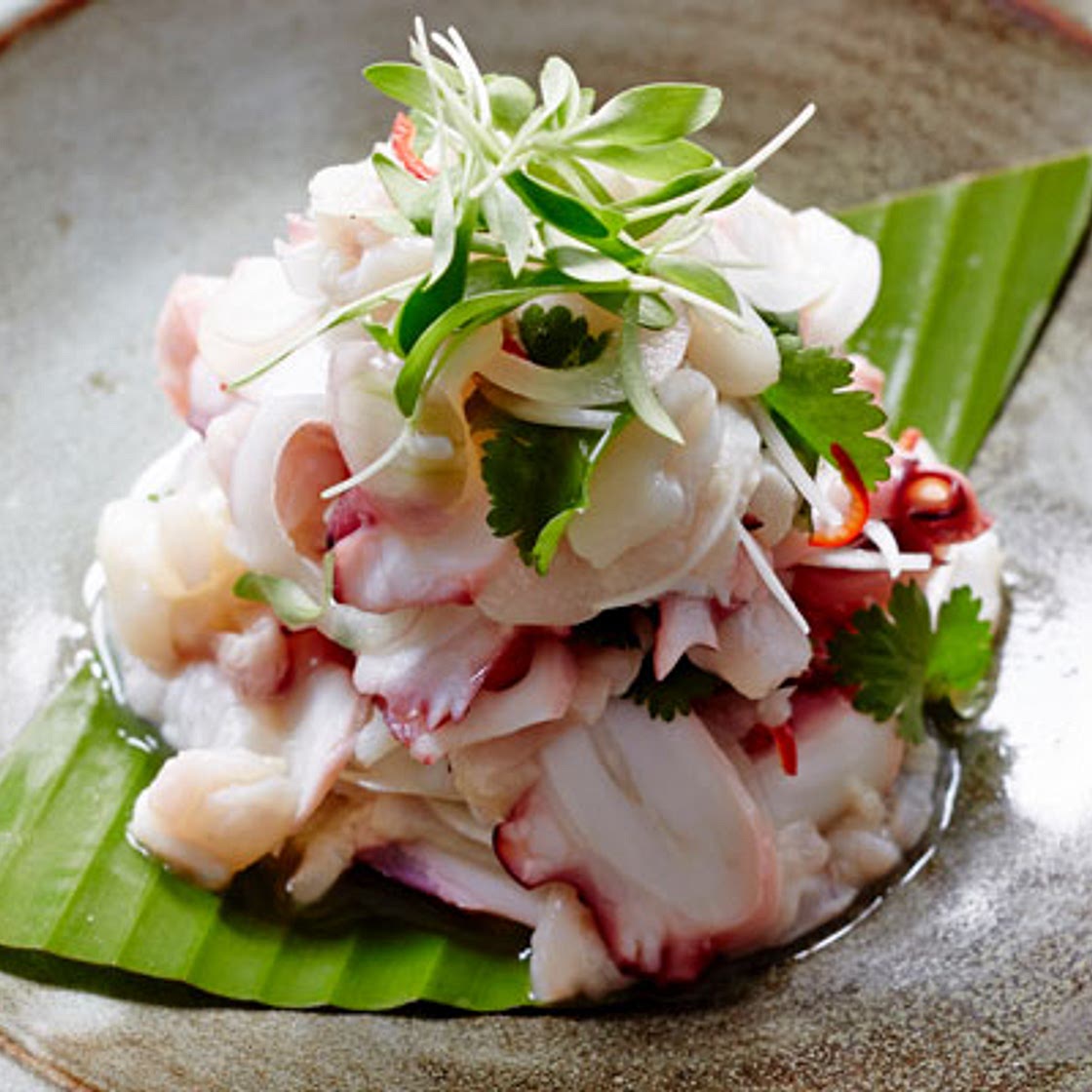 Ceviche of Scallops, Octopus & Snapper - Queen Victoria Market