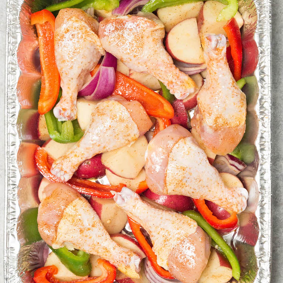 Freezer Cajun Roast Chicken & Potatoes Recipe