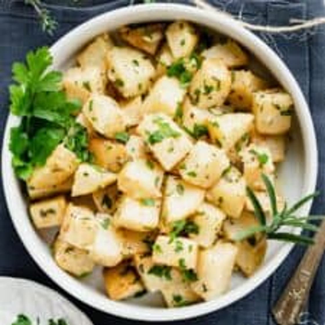simple sautéed celery root