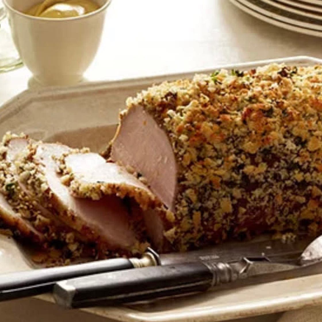Herb & Garlic-Crusted Pork Roast