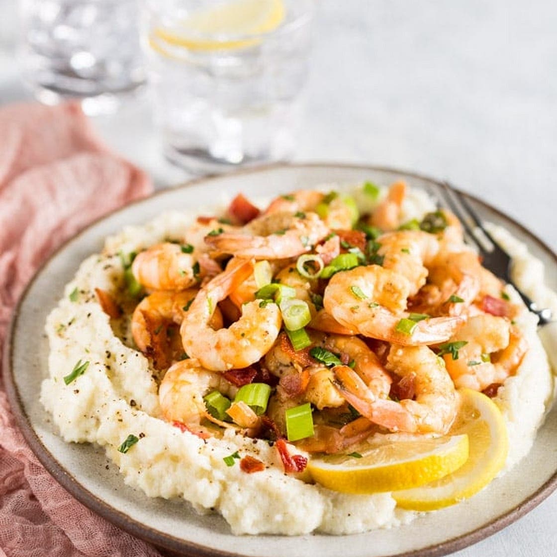Low Carb Keto Shrimp and Grits