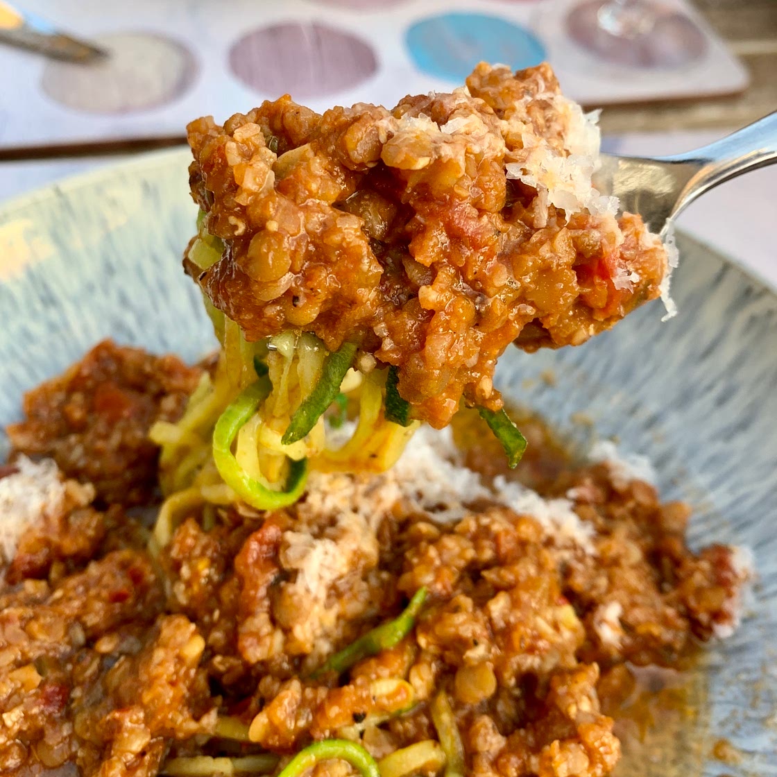 Pulsed Veggie & Lentil Bolognese (no meat)