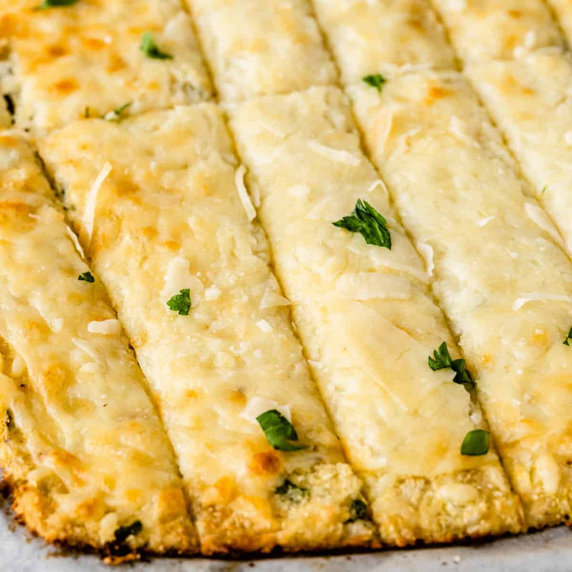 Low Carb Cauliflower Breadsticks