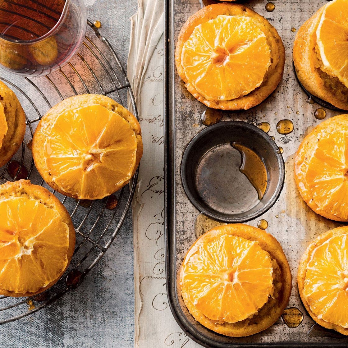 Little orange polenta cakes