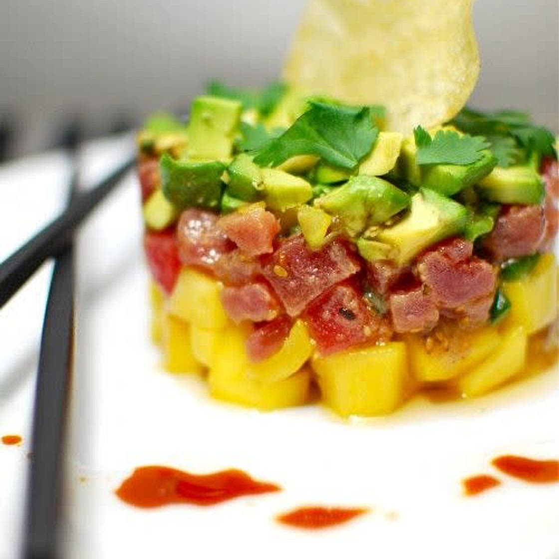 Tuna Tartare with Avocado and Mango