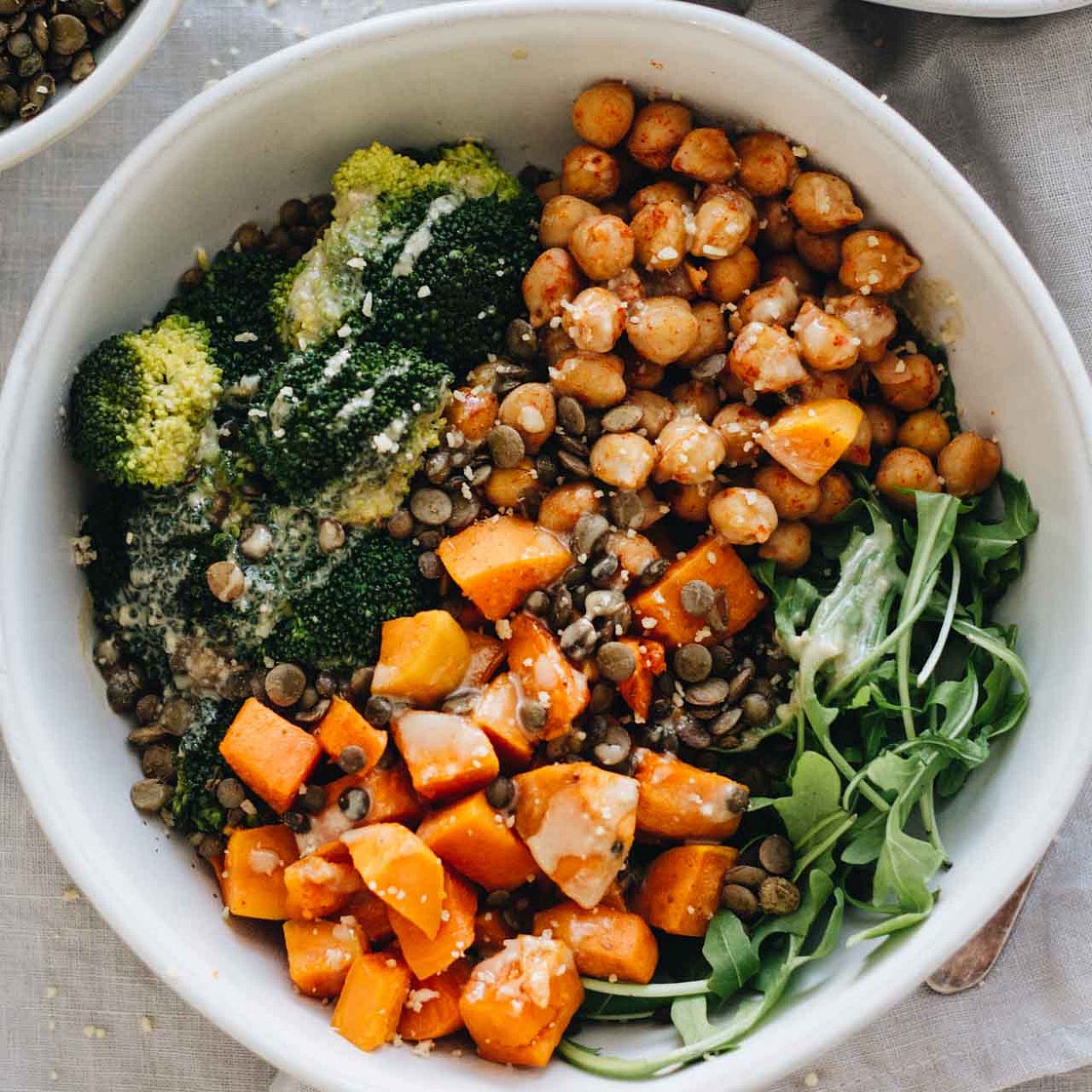 Vegan Chickpea & Sweet Potato Bowls