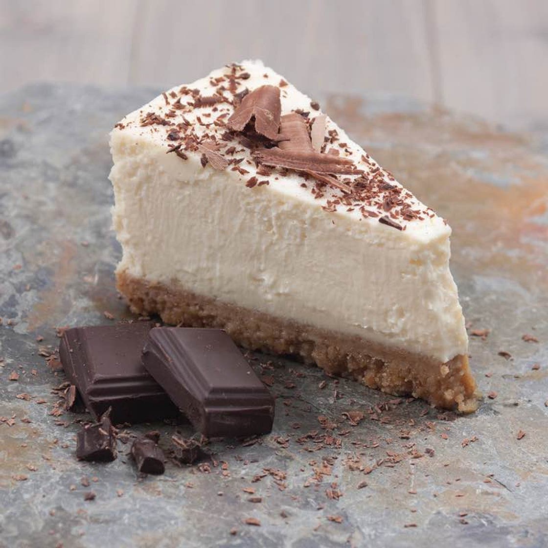 vanilla cheesecake & chilli chocolate shards recipe | Schwartz