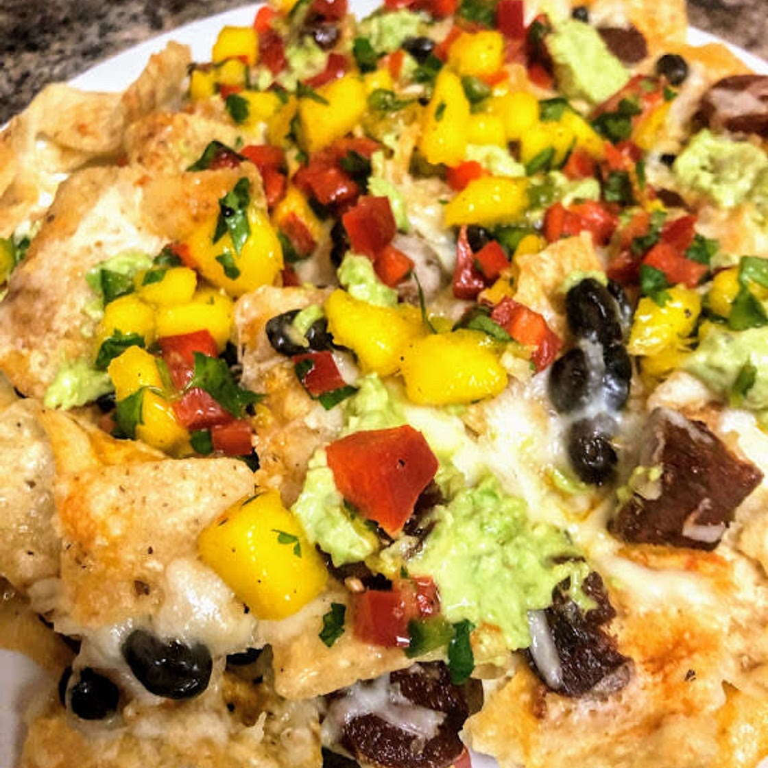 Cuban Nachos with Mango-Mojo Salsa